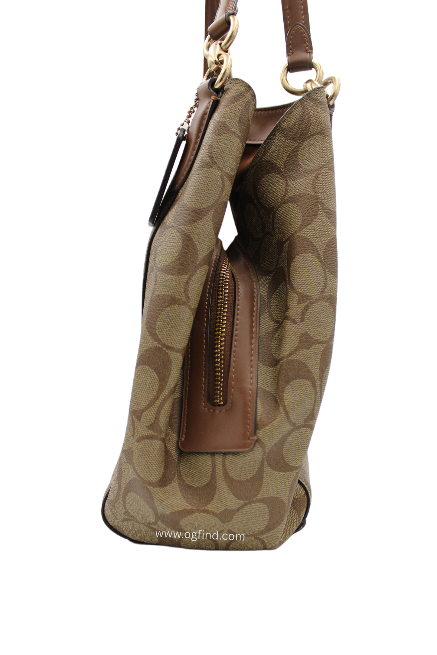Coach Hallie Shoulder Bag in Signature Canvas