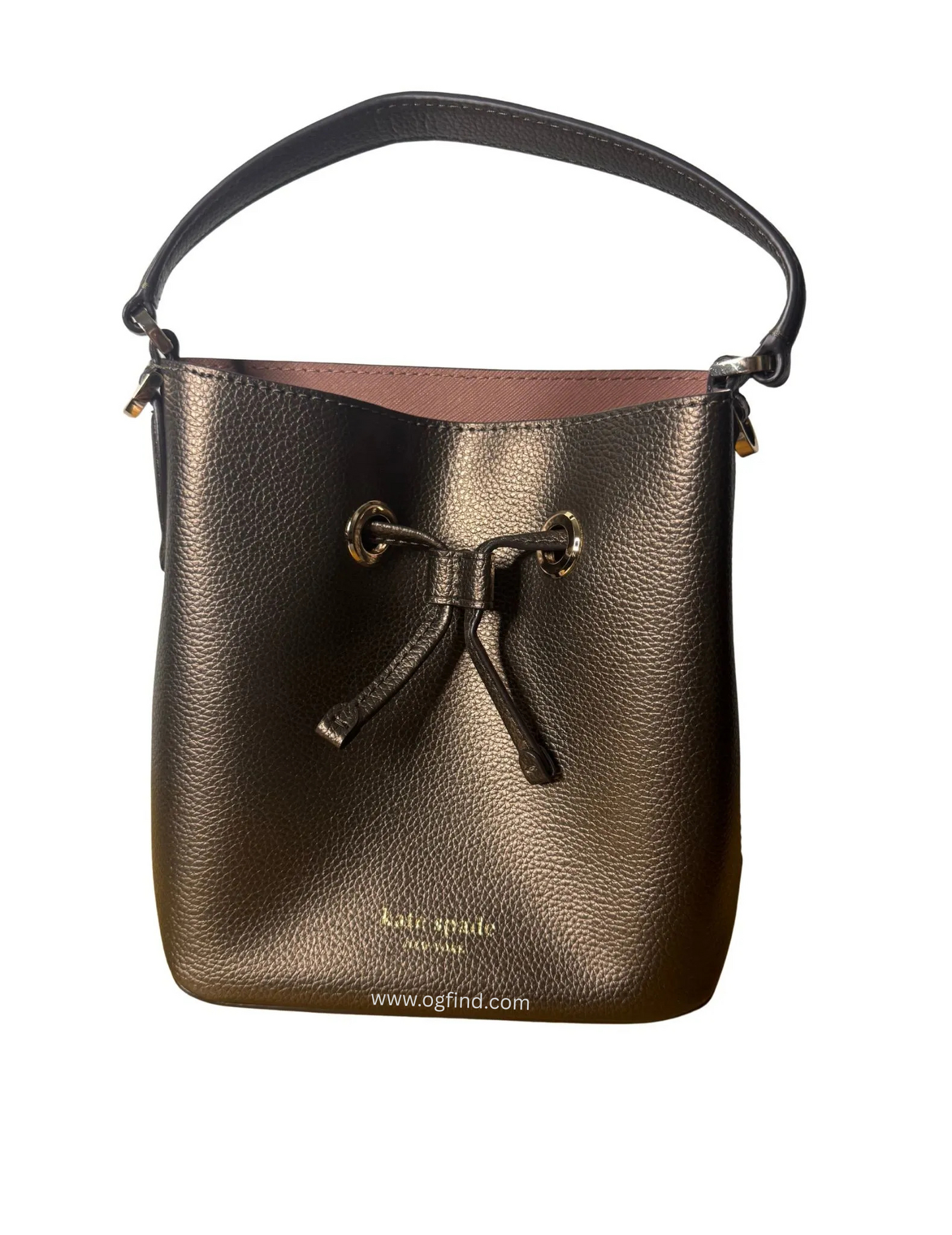 Kate Spade Metallic Brown Bucket Bag – NWOT